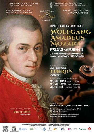 Wolfgang Amadeus Mozart ÉVFORDULÓS KAMARAZENE-EST