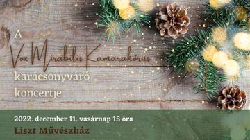 ADVENTI KÉSZÜLŐDÉS - Vox Mirabilis Kamarakórus karácsonyváró koncertje